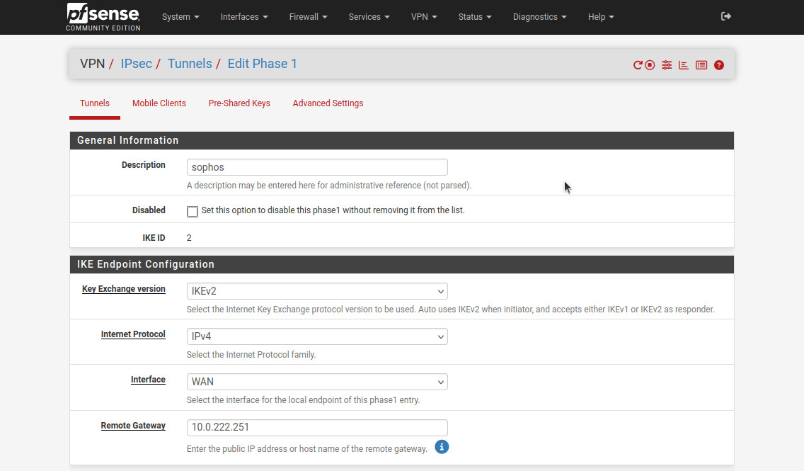 Figure 14. IPSec Phase 1.